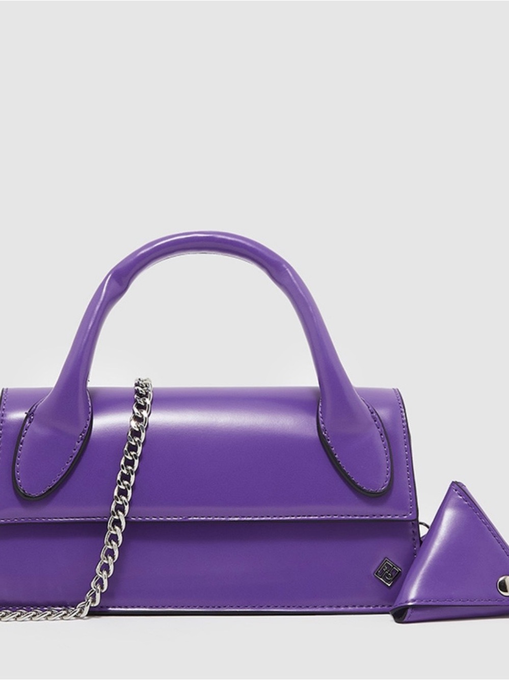 Call It Spring Purple Top-Handle Mini Bag with Chain
